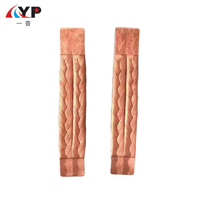 Bare Copper Braided Wire ເຊື່ອມຕໍ່ແບບຍືດຫຍຸ່ນ